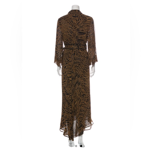 Ganni Animal Print Wrap Dress - Picture 3 of 3